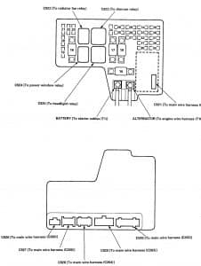 Isuzu Oasis - fuse box diagram - under-hood