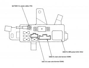 Isuzu Oasis - fuse box diagram - under-hood ABS