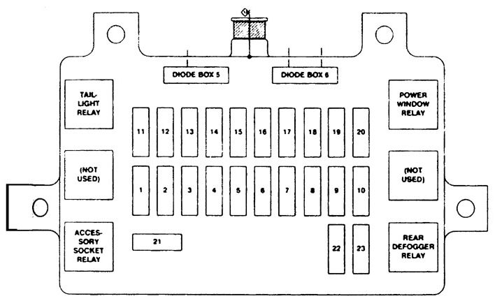 Isuzu Rodeo (1998 - 1999) - fuse box diagram - Auto Genius