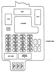 Isuzu Stylus - fuse box diagram - passenger compartment