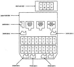 Isuzu Trooper - fuse box diagram