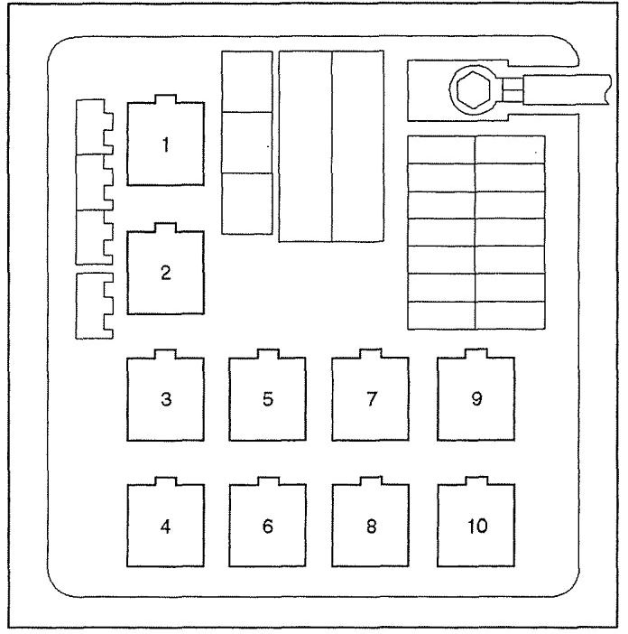 Isuzu VehiCROSS (1999 - 2001) - fuse box diagram - Auto Genius