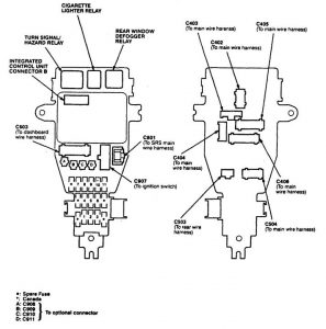 Acura TL - fuse box diagram - instrument panel fuse/relay box