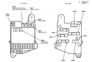 Acura NSX – fuse box diagram 