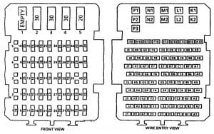 Cadillac Commercial Chassis – fuse box diagram – instrument panel