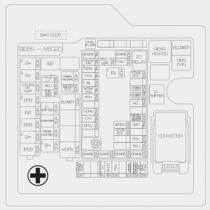 Hyundai Nexo - fuse box diagram - engine compartment