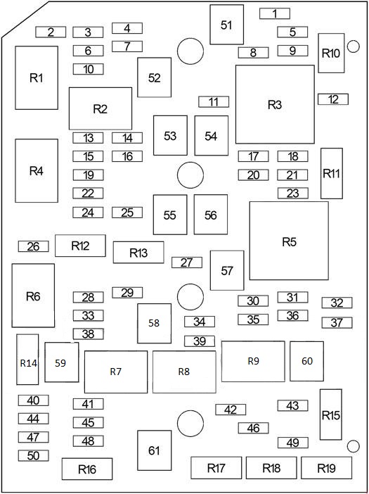 Chevrolet Impala  2006 - 2013  - Fuse Box Diagram