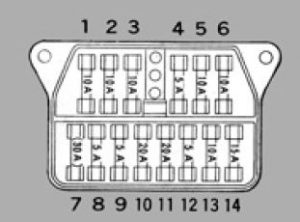 Toyota Crown - fuse box diagram