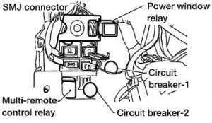 Nissan Altima - fuse box diagram - passenger compartment SMJ