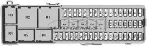 Ford Focus Electric - fuse  box diagram - luggage compartment