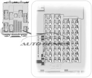 Ford Focus Electric - fuse box diagram - passenger compartment