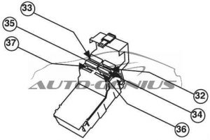 Peugeot 405 - fuse box diagram - engine compartment