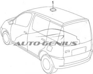 Toyota Echo Verso - fuse box diagram - moon roof control