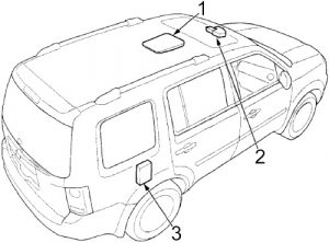 Honda Pilot - fuse box diagram