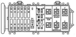 Ford Royal - fuse box diagram - engine compartment fuse box