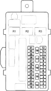 Honda Accord (2008 - 2012) - fuse box diagram - Auto Genius