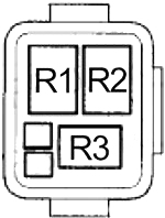 Honda Insight - fuse box diagram - engine compartment relay box no. 2