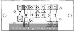 AMC Pacer (1975 - 1980) - fuse and relay box diagram (type 1)