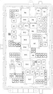 Chevrolet Camaro - fuse box diagram - engine compartment