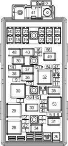 Chevrolet Malibu - fuse box diagram - engine compartment