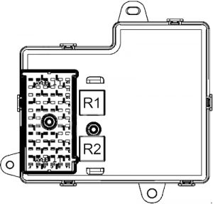 Chevrolet Cobalt - fuse box diagram - passenger compartment