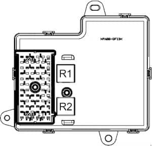 Chevrolet Malibu - fuse box diagram - engine compartment