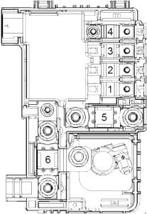 Chevrolet Malibu - fuse box diagram - fusible link block type 2