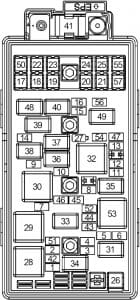 Chevrolet Malibu - fuse box diagram - luggage compartment