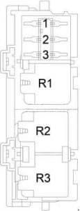 Chrysler 300/300M - fuse box diagram - relay box