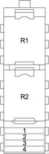 Chrysler 300M - fuse box diagram - additional fuse box