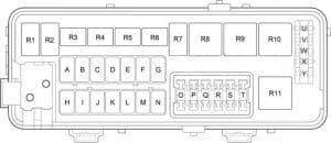 Chrysler 300M - fuse box diagram - engine compartment