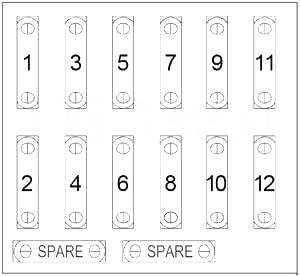 Chrysler Crossfire (2004 - 2008) - fuse box diagram - Auto Genius