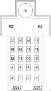 Chrysler Neon - fuse box diagram - passenger compartment