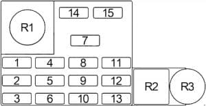 Dodge D/W 250 - fuse box diagram