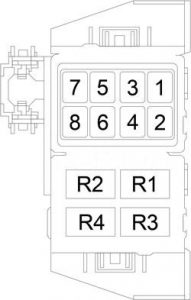 Dodge Magnum - fuse box diagram - relay box (police)