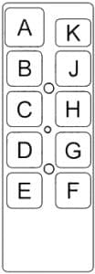 Dodge Monaco -fuse box diagram - passenger relay box