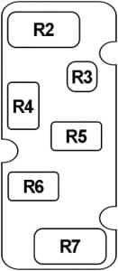 Dodge Conquest - 1983 - 1989 - fuse box diagram - passenger compartment