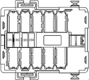 Hummer H2 - fuse box diagram - fuse box diagram - passenger compartment relay box