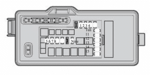 Toyota Passo - fuse box diagram - engine compartment