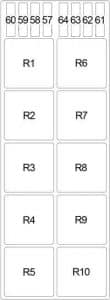 Infniti QX 56 - fuse box diagram - egnine compartment relay box