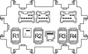 Infiniti Q70 - fuse box diagram - passenger compartment