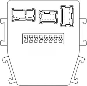 Infiniti M45 - fuse box diagram - passenger compartment box no. 2