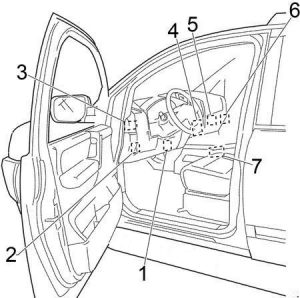 Infiniti QX 56 - fuse box diagram - passenger compartment