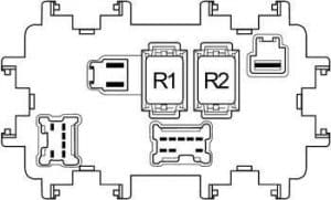 Infiniti QX 56 - fuse box - passenger comparment box