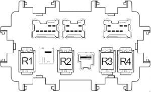 Infiniti  QX56 - fuse box diagram - passeneger compartment