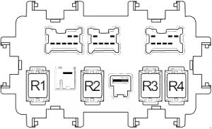 Infiniti QX80 - fuse box diagram - passeneger compartment