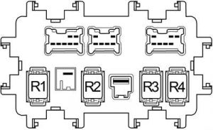 Infiniti QX60 - fuse box diagram - passenger compartment relay box