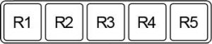 Infiniti M30 - fuse-  box diagram - engine compartment relay box