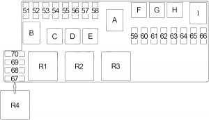 Infiniti QX4 - fuse box diagram - engine compartment fuse box