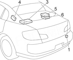Infiniti G35 - fuse box diagram - sedan